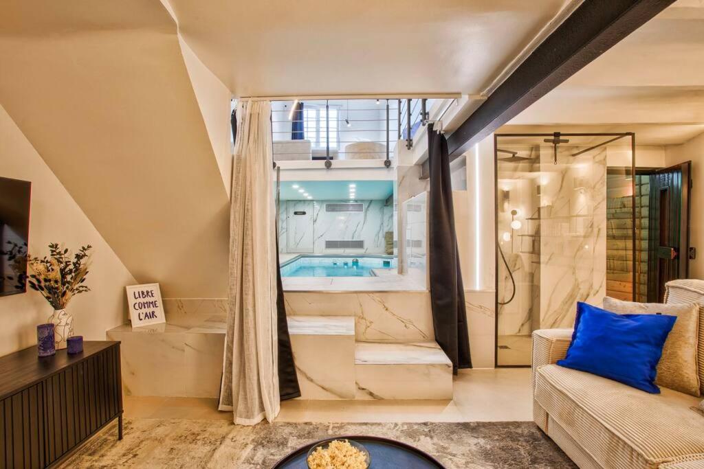 Deauville Luxury Blue Loft - Sauna And Inside Pool Trouville-sur-Mer Luaran gambar